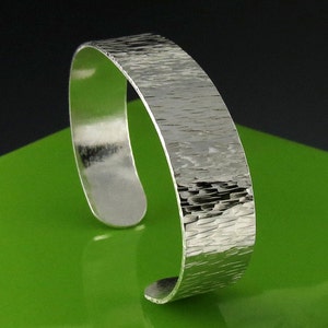 Hammered Sterling Silver Slim Cuff Bracelet