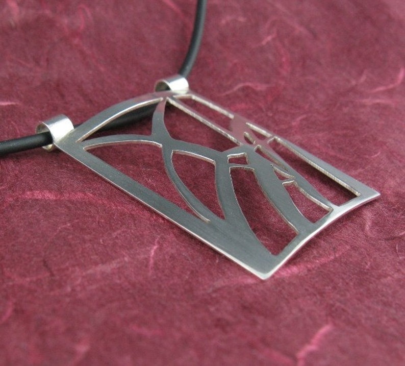 Sterling Silver Reeds Pendanthandmade Etsy