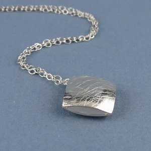 Petite Zen Reversible Silver Pendant