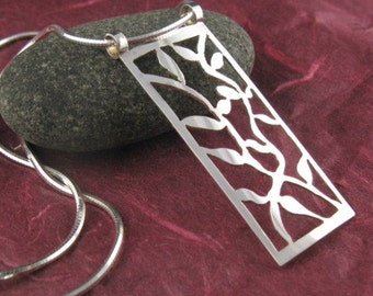 Sterling Silver Vines Pendant-Handmade