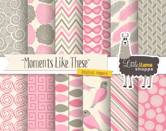 Pink gray background | Etsy