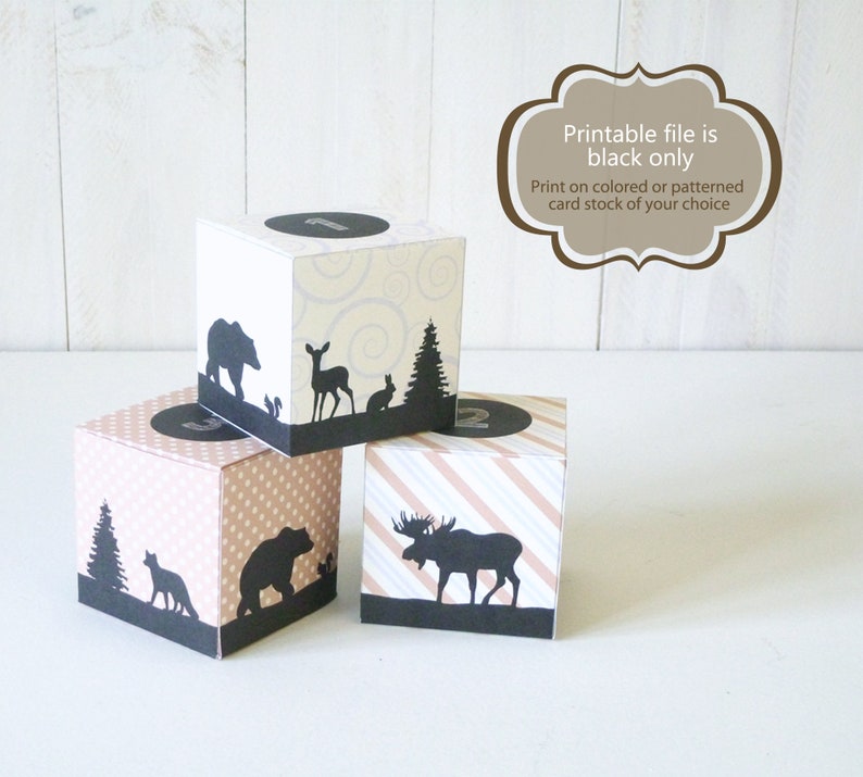 Printable Advent Calendar Countdown to Christmas Woodland image 2