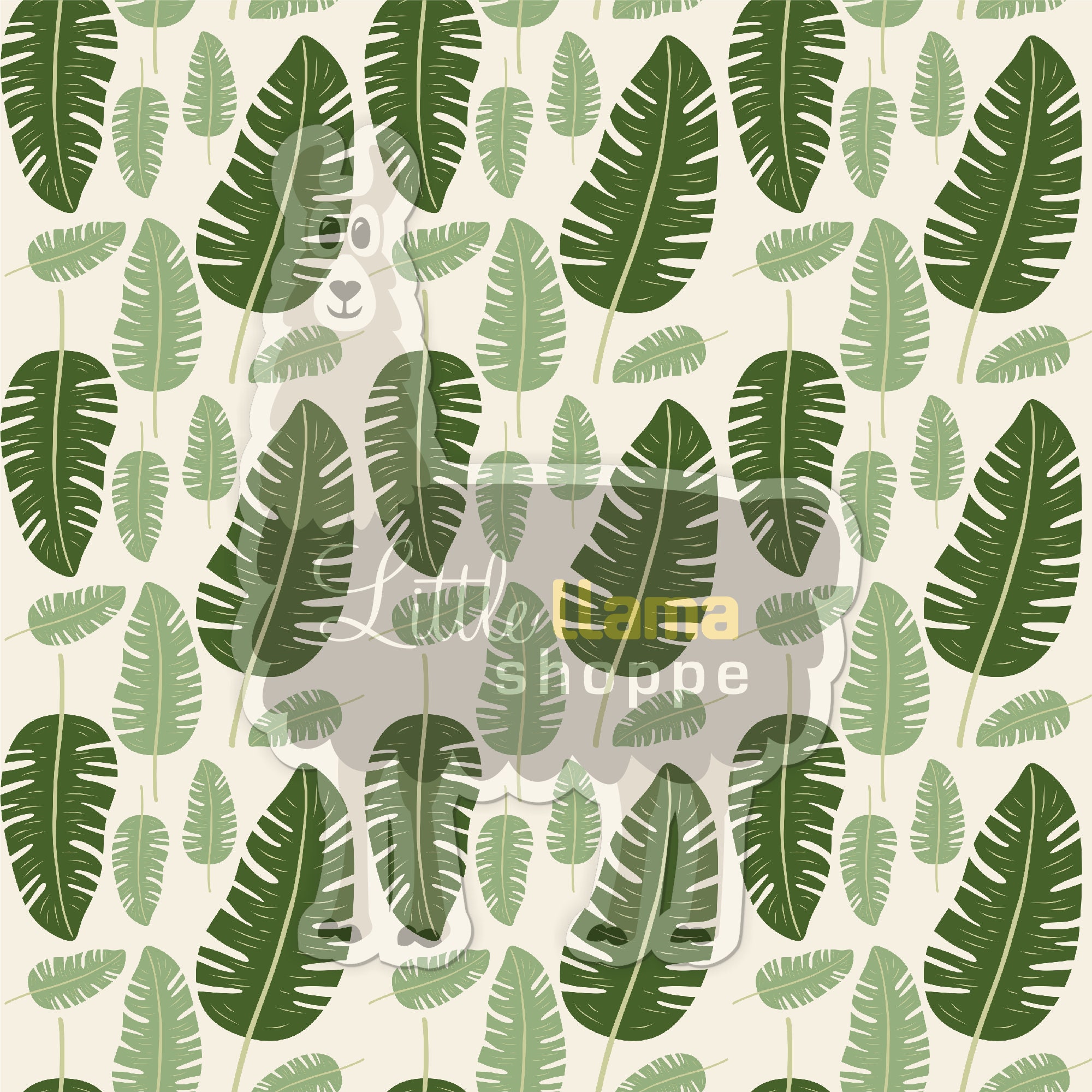 Tropical Leaves Seamless Patterns: Greenery Digital Paper (digital ...
