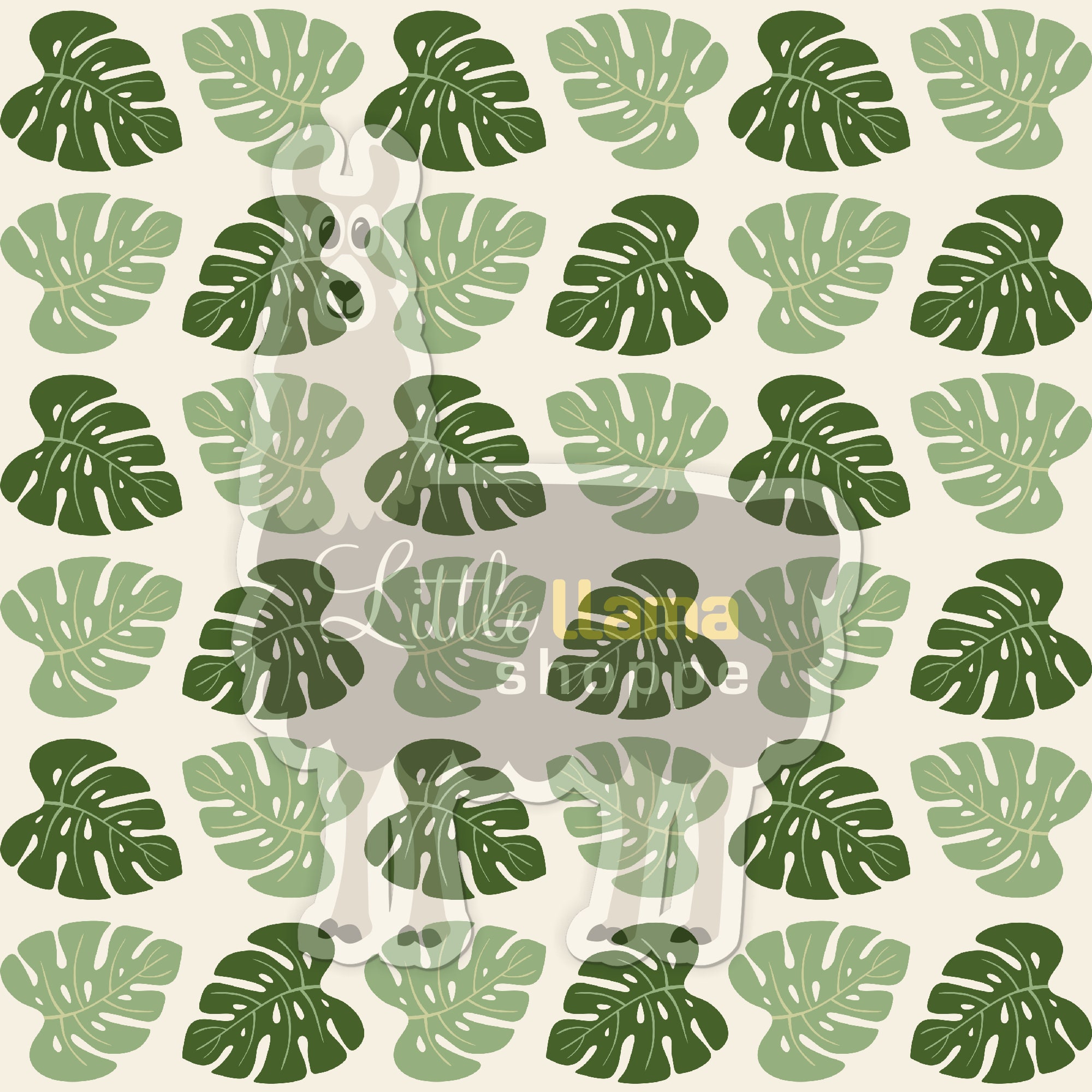 Tropical Leaves Seamless Patterns: Greenery Digital Paper (digital ...