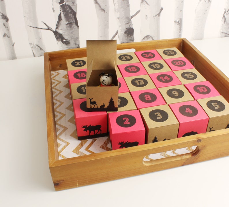 Printable Advent Calendar Countdown to Christmas Woodland image 10