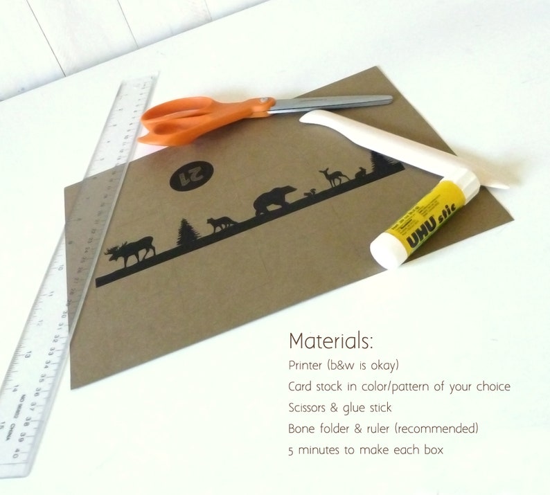 Printable Advent Calendar Countdown to Christmas Woodland image 6