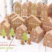 Printable Advent Calendar, Gingerbread Houses, DIY Paper Christmas Village 