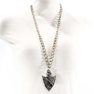 Medieval Style Shield Pendant With Chain - Chivalry Necklace - 1970s ...