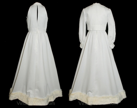 Winter Wedding Dress - Gorgeous 1960s Sleeveless … - image 10