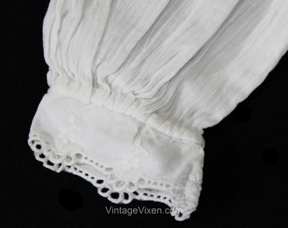 Antique Christening Gown - 1900s Victorian White … - image 6
