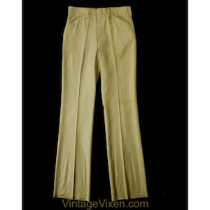 Men&#39;s Small 60s Pants - Mod 1960s Sophisticated Brown Tailored Pant - Boot Cut Flare Leg Trouser - Handsome Deadstock - Waist 31 Inseam 37