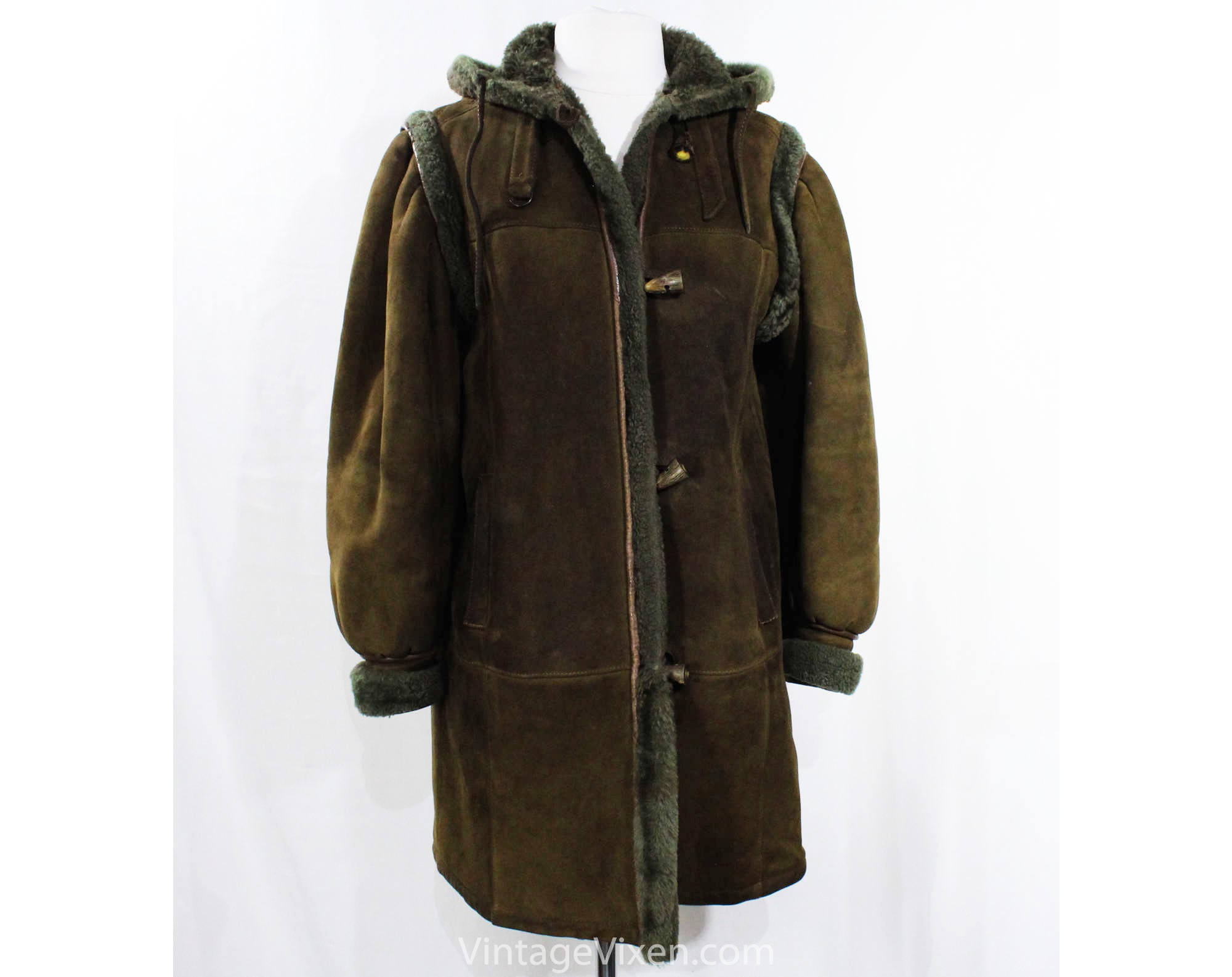 Topstitched Shearling Coat - Ready to Wear