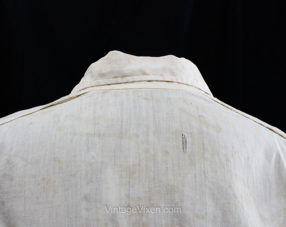 1910s 1920s Cotton Blouse - As Is Poor Condition … - image 9