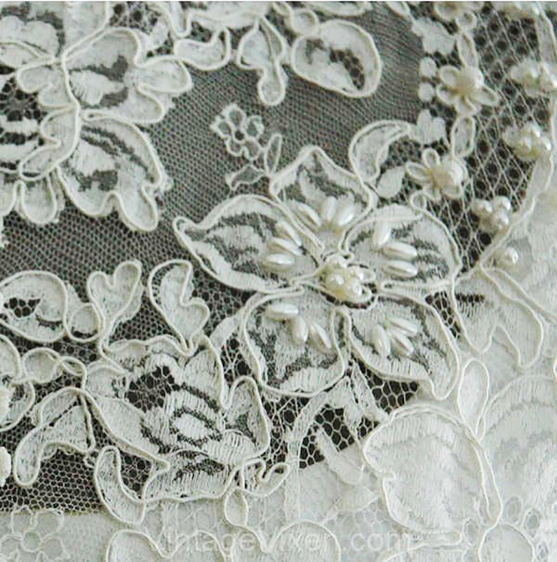 Size 10 Wedding Dress 1960s White Crepe Vintage Bridal Gown | Etsy