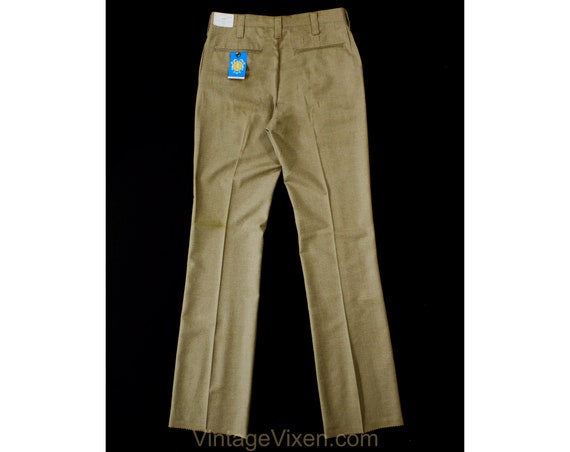 Men's Medium 60s Pants - Mod Late 1960s Khaki Bro… - image 8