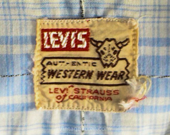 1950s Big E Levi's Western Shirt - Ladies' Size 1… - image 7