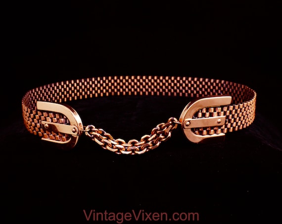 Medium 1950s Copper Metal Belt by Renoir - Mid Cen