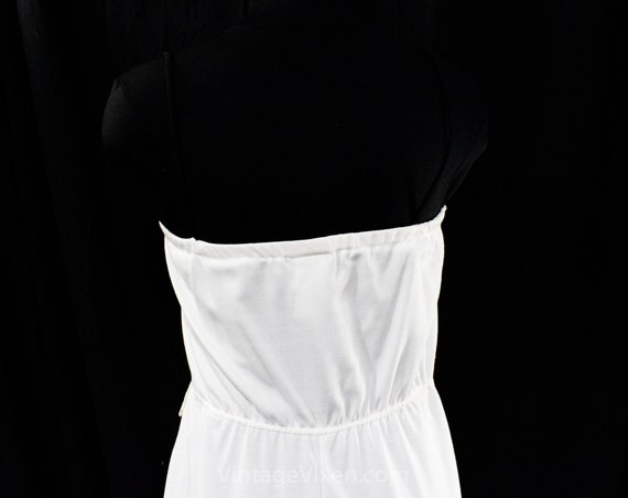 1980s Sun Dress - Black & White Zig Zag with Fusc… - image 7