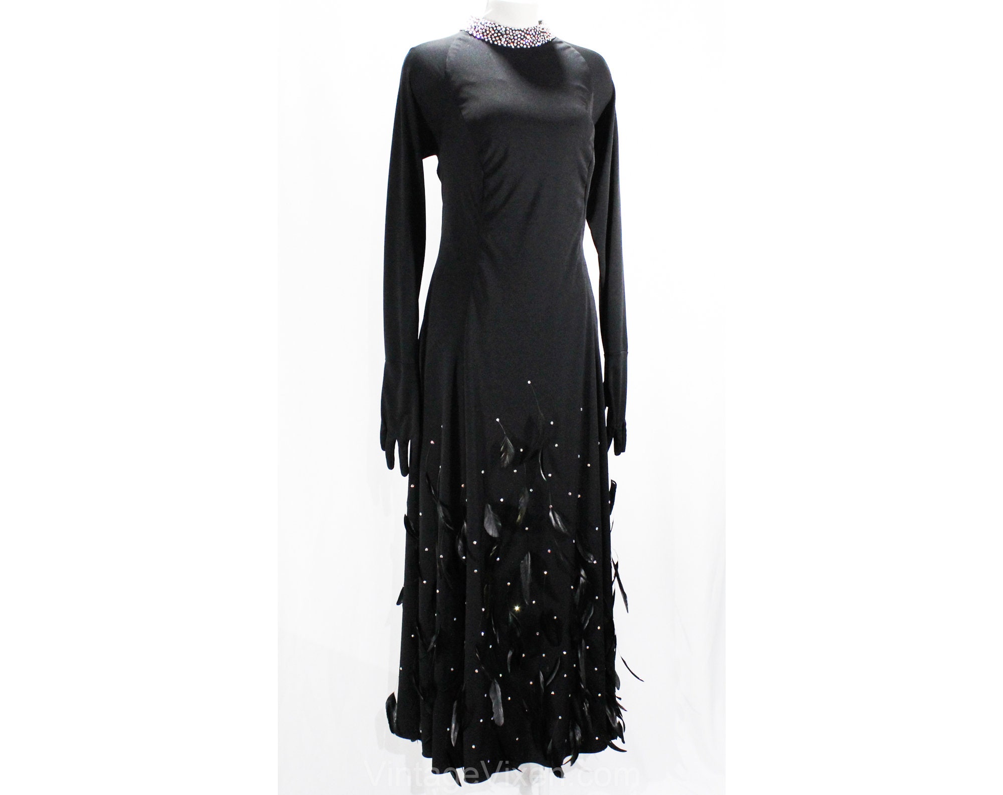 Custom Evening Dress Black Formal Gown 