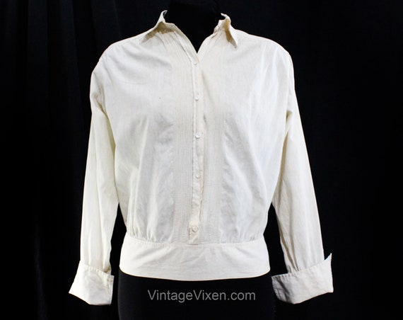 1910s 1920s Cotton Blouse - As Is Poor Condition … - image 1