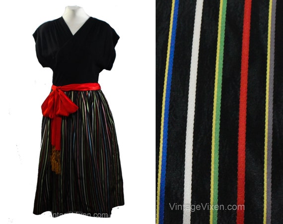 1940s Cocktail Dress - Medium Size 10 New Look Pa… - image 1