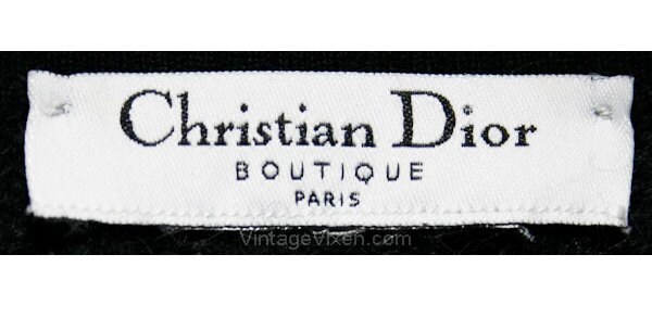 Size 8 Christian Dior Knit Top - Ca. 1980 Designer Black Size 8 Christian Dior Knit Top - Ca. 1980 Designer Black