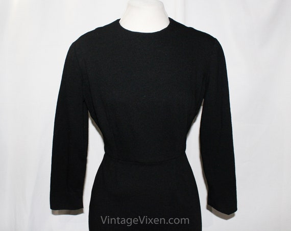 1960s Black Dress with Chain Belt - Sexy Sophisti… - image 7