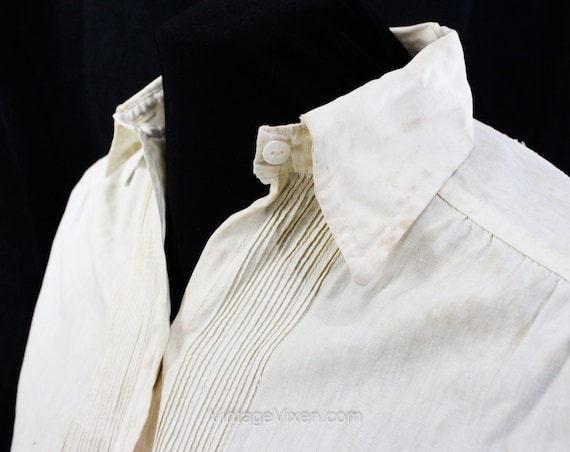 1910s 1920s Cotton Blouse - As Is Poor Condition … - image 3