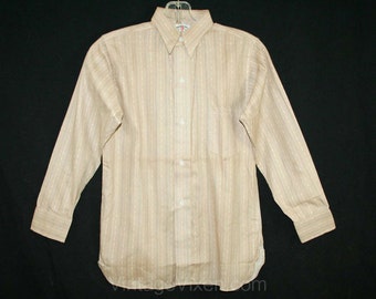 1930s 1940s NOS Dress Shirts / Classic Cotton Spread Collar