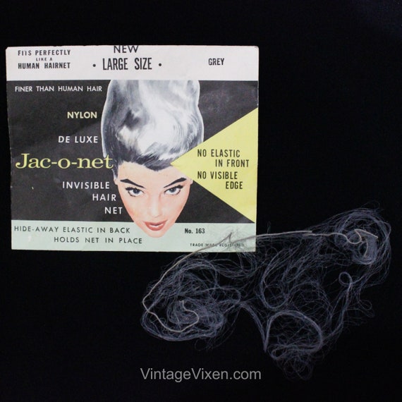 1950s Hair Net for Gray Hair - Large Size 50s 60s… - image 1