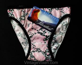 Brazilian Cheeky Butt Snakeskin Fuchsia shiny Adjustable sissy panties S/M L/XL
