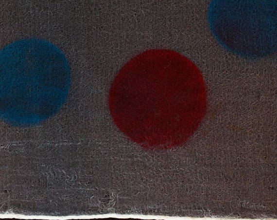 1960s Mod Sheer Scarf - Like Polka Dots on Frosty… - image 3