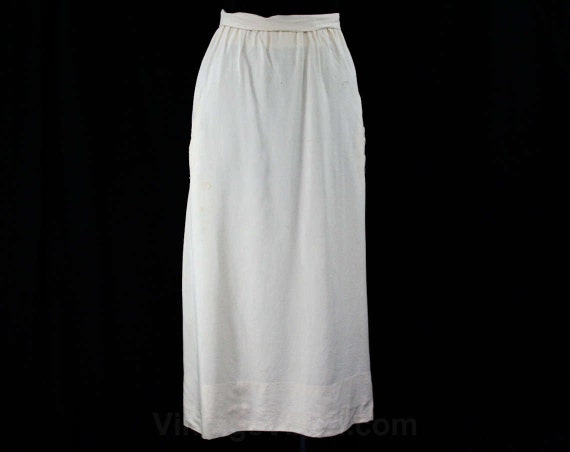 Size 14 Antique Ivory Day Skirt - 1910s Summer Wei