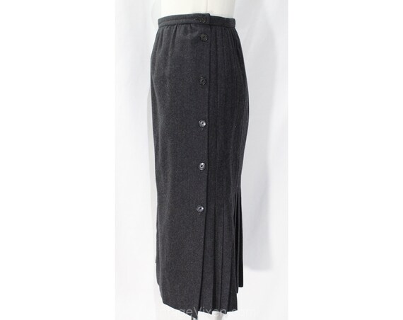 Size 4 Designer Skirt - Valentino Gray Wool Tailo… - image 5