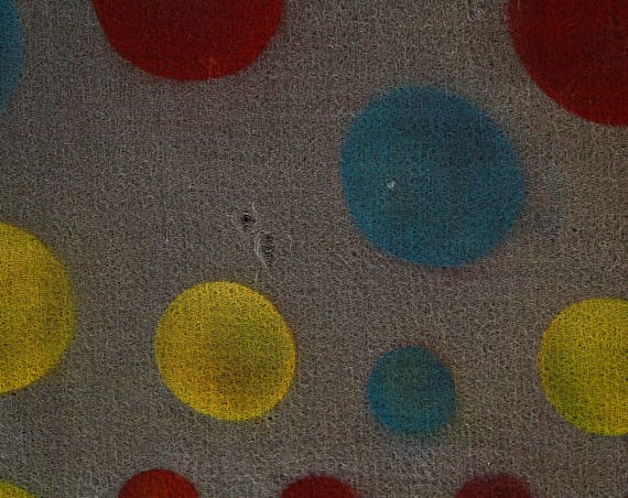 1960s Mod Sheer Scarf - Like Polka Dots on Frosty… - image 4