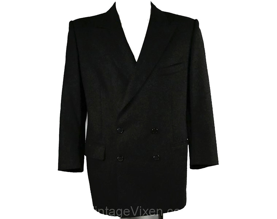 Men's Medium Designer Jacket 1960s French Charcoal Gray - Etsy