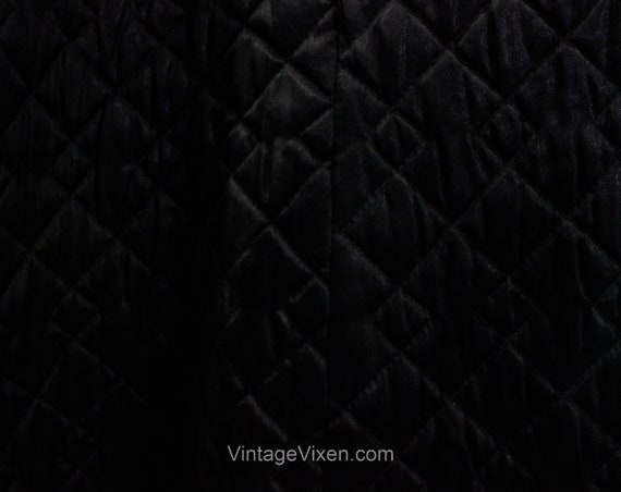 XL 1940s Black Coat with Brutalist Metal Rings Cl… - image 7