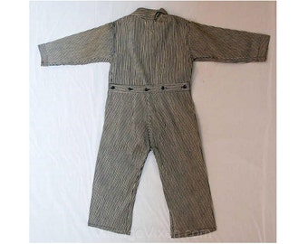 Vintage 1930s Boy's Denim Work Wear - Railroad Conductor