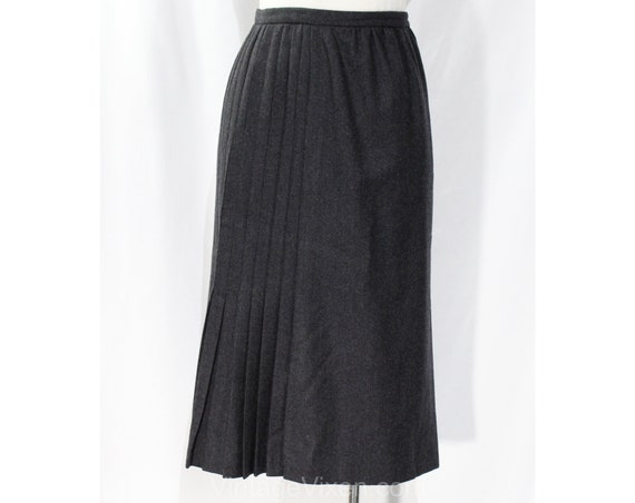 Size 4 Designer Skirt - Valentino Gray Wool Tailo… - image 1