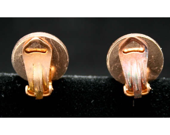 50s Rockabilly Earrings - Chic 1950s Rhinestone T… - image 4