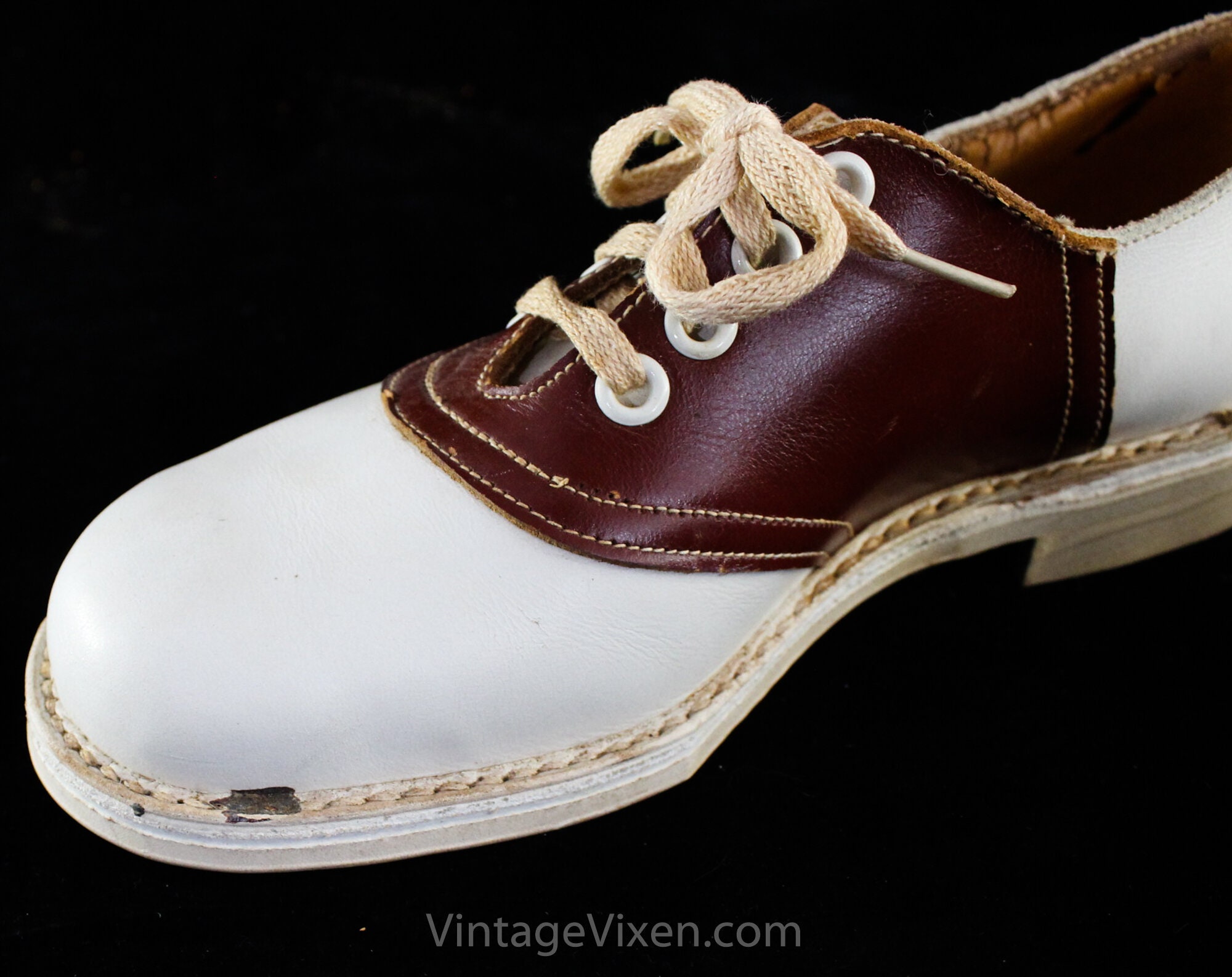 Saddle Shoes For Girls Rowan Classic Saddle Shoe- White/Sand