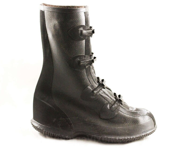 black galoshes