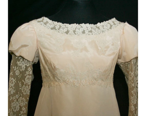 Size 8 Wedding Dress - Romantic 1960s Jane Austen… - image 2