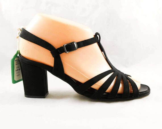 Black Sandals Glam 1960s Cocktail 