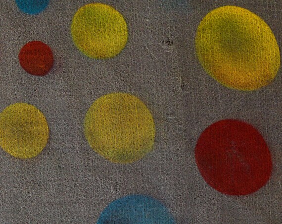 1960s Mod Sheer Scarf - Like Polka Dots on Frosty… - image 6