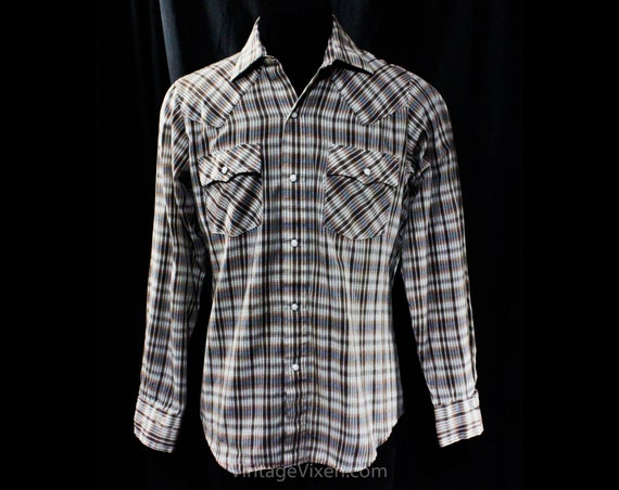 Chemise Homme Levi's à Carreaux Bleu Et Blanc Style Western - Taille S Occasion Très Bon état