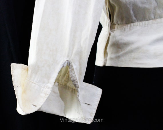 1910s 1920s Cotton Blouse - As Is Poor Condition … - image 5
