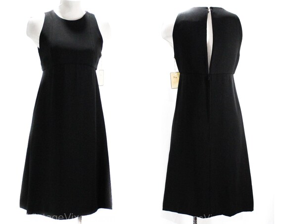 Size 8 Little Black Dress - Posh Designer 60s Slee