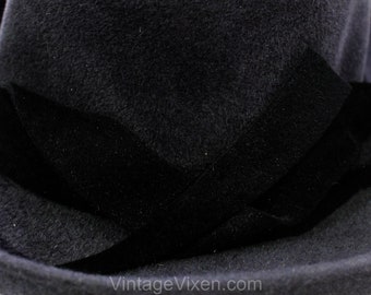 1990s Indigo Gray Hat by Marjorie Lee Woo - NYC Designer  display picture 1