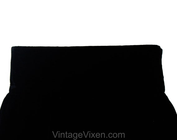 Size 10 Black Velvet Skirt - YSL Designer Formal … - image 3